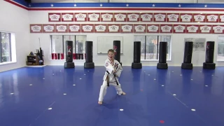 Color Belt Jahng Bong (long staff) form