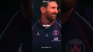 Messi reaction to Mbappe and Vinicius 🥺 #football #shorts