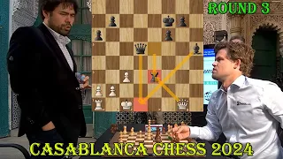 BIG WINNING!! Hikaru Nakamura vs Magnus Carlsen || Casablanca Chess 2024 - R3