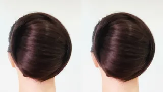 Gorgeous Simple Bun Hairstyle for For Daily Use Saree||Bun Hairstyles For Summer