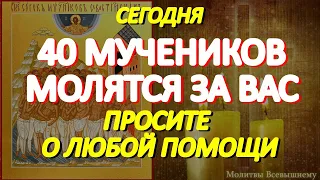 Просите сегодня о любой помощи. 40 Севастийских мучеников молятся за Вас