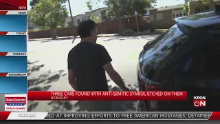 Anti-Semitic symbols etched into cars in Berkeley