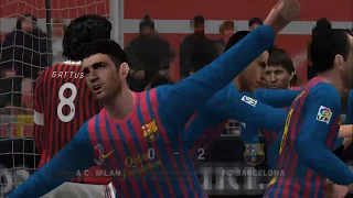 Pro Evolution Soccer 2012 (A.C. Milan vs.  FC Barcelona)