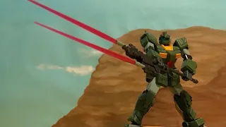 ガンプラコマ撮り　HG1/144ジムストライカー 組み立て　gunpra stop motion HG 1/144 GM STRIKER