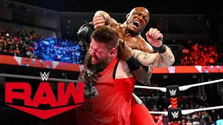 Bobby Lashley lays waste to Big E, Seth Rollins and Kevin Owens during Raw commercial break