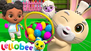 Cascarones and Bunny Egg Hunt?! | Lellobee Nursery Rhyme Songs - Kids Karaoke