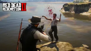 RED DEAD REDEMPTION 2 - Brutal Kill Ragdoll Slow Motion / Vol.9