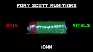 Fort Scott Munitions 10mm 124gr. vs Clear Ballistics Gel