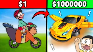 $1 Vs $100000000 Car 😱 || Funny Game 😂