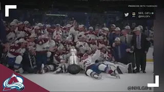 Colorado Avalanche dent Stanley Cup in on-ice celebration