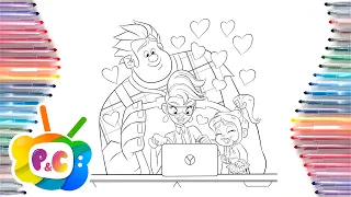 Ralph Breaks the Internet Wreck-It Ralph 3 heroes Coloring Pages for Kids