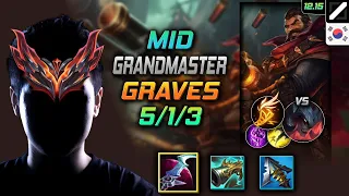 천상계 미드 그레이브즈 월식 기발 - GrandMaster Graves Mid vs Aatrox - 롤 KR 12.15