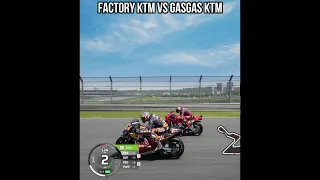 FACTORY KTM VS GASGAS KTM || DRAG RACE MOTOGP 24