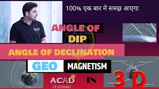 ANGLE OF DIP | ANGLE OF DECLINATION | GEOMAGNETISM | PHYSICS | NARUKA SIR |EARTH MAGNETISM