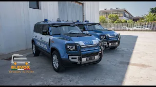 Allestimento  Land Rover Defender  Polizia di Stato | Ordine Pubblico | Elevox Srl