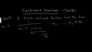 Continued Fractions 1: Introduction and Basic Examples - LearnMathsFree