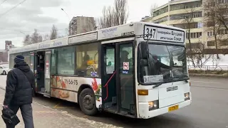 Поездка на Автобусе Mercedes-Benz O405N. Маршрут 347, Липецк