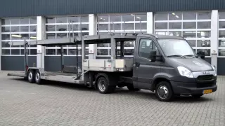 Iveco Daily BE autotransporter 5-lader, 6.400kg laadvermogen op BE rijbewijs, trekker