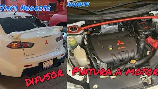 Difusor Tipo Evo y Personalización de Motor a Mitsubishi Lancer (Instalación) | Javii Negrete