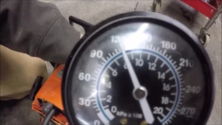 Checking Compression on a Saw, Throttle Closed vs Throttle Open