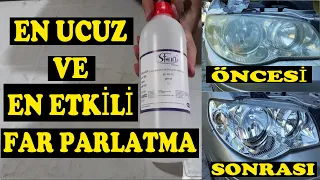 KENDİ YAPTIĞIMIZ KLOROFORM APARATI İLE EN UCUZ FAR PARLATMA /// MÜKEMMEL SONUÇ !!!