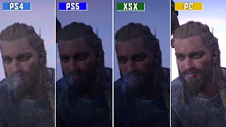 Assassin's Creed Valhalla – PS4 vs PS5 vs Xbox Series X vs PC Comparison (Load Times/Graphics/ETC)