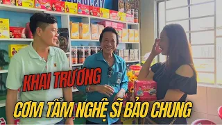 Thùy Kim Khiết và SP Khương Dừa đi khai trương cơm tấm Nghệ Sĩ Bảo Chung - Trùm Nổ ngoại truyện