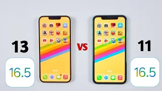 iOS 16.5 SPEED TEST - iPhone 13 Vs iPhone 11 SPEED TEST in 2023