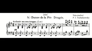 Piotr Tchaikovsky, Nutcracker - Dance of the Sugar Plum Fairy (Opus 71), Piano Sheet music