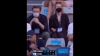 Saoirse Ronan and Jack Lowden watching Tennis today (2022)