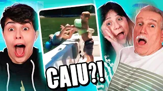 REAGINDO A CRIANÇAS SENDO CRIANÇAS! ft. Meus Pais | Não Pode Rir