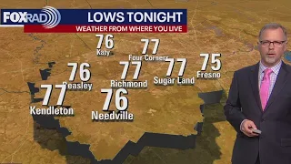 Houston weather: Hot, humid Tuesday night with temperatures in the 80s