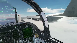 DCS Flight Simulator: Another air to air refueling in an F/A18C.