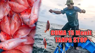 Cuma 15 Menit Langsung Bisa Pulang Mancing Kakap Merah