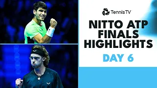 Alcaraz v Medvedev; Rublev Faces Zverev | Nitto ATP Finals 2023 Highlights Day 6