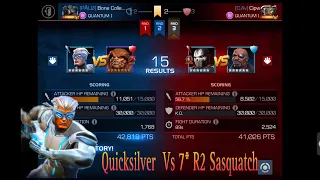 Battlegrounds mcoc season 9 | Quicksilver vs 7* R2 Sasquatch | marvel contest of champions.