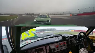 Split screen XJS battle at Silverstone