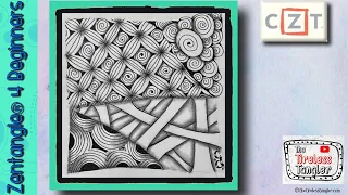 Zentangle ® for Beginners || 4 Easy Zentangle Patterns