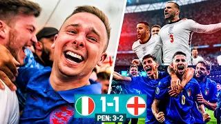 ITALY WIN EURO 2020 BY A PENALTY SHOOTOUT!!! ITALY 1 ENGLAND 1 - LIVE MATCH REACTION!!! *HEARTBREAK*