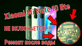 Xiaomi Mi Note 10 lite не включается,не заряжается,разборка