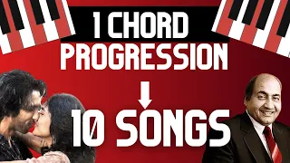 10 Amazing songs on 1 chord progression? - PIX Series - Piano tutorial - Hindi