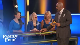 Men, an H word that describes your WIFE? | Family Feud