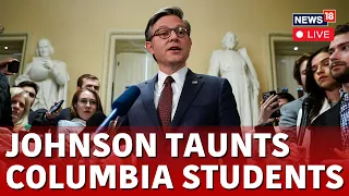 Mike Johnson Live | Columbia Jewish Student Live | Speaker Johnson Heckled At Columbia University