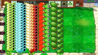 Plants vs Zombies Repeater, Snow Pea, Gatling Pea Cactus, Winter Melon vs Zombies