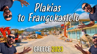 Driving from Plakias Crete to Frangokastelo Kreta, Greece 2023