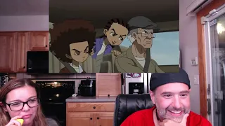 White Family Watches The Boondocks (S1E04) - Reaction