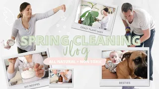 SPRING CLEAN WITH ME | My All Natural + Non Toxic Cleaning Routine!