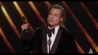 Brad Pitt Wins Best Supporting Actor