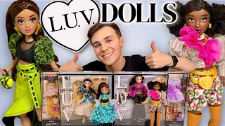 L.U.V. DOLL HAUL! Unboxing, Review & DO THE CLOTHES FIT Barbie, Monster High, Bratz - NEW DOLL LINE!