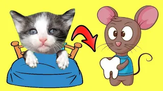 Mis gatitos bebés Luna y Estrella cuento infantil del Ratón Pérez para niños /  Funny cats